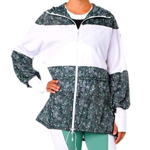 Asics liberty hoodie zip up windbreaker jacket